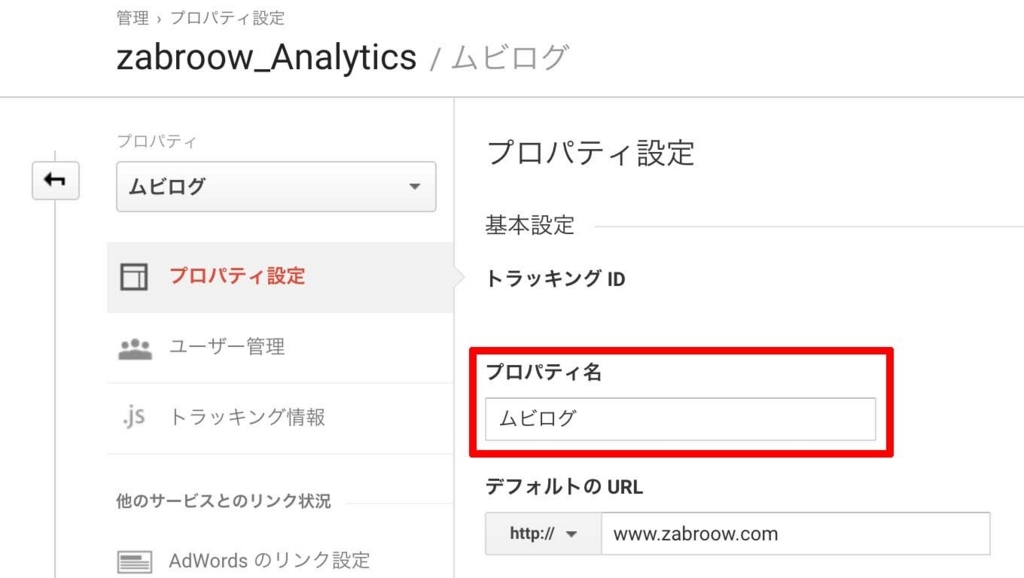 ムビログGoogle Analytics